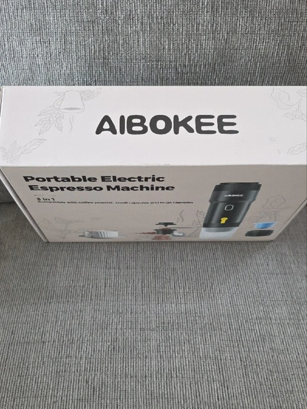 Aibokee Portable Electric Espresso Machine - White, 3 In 1, New In Box.